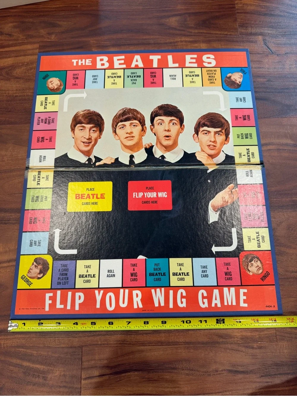 Vintage 1964 The Beatles Flip Your Wig Board Game Milton Bradley Co